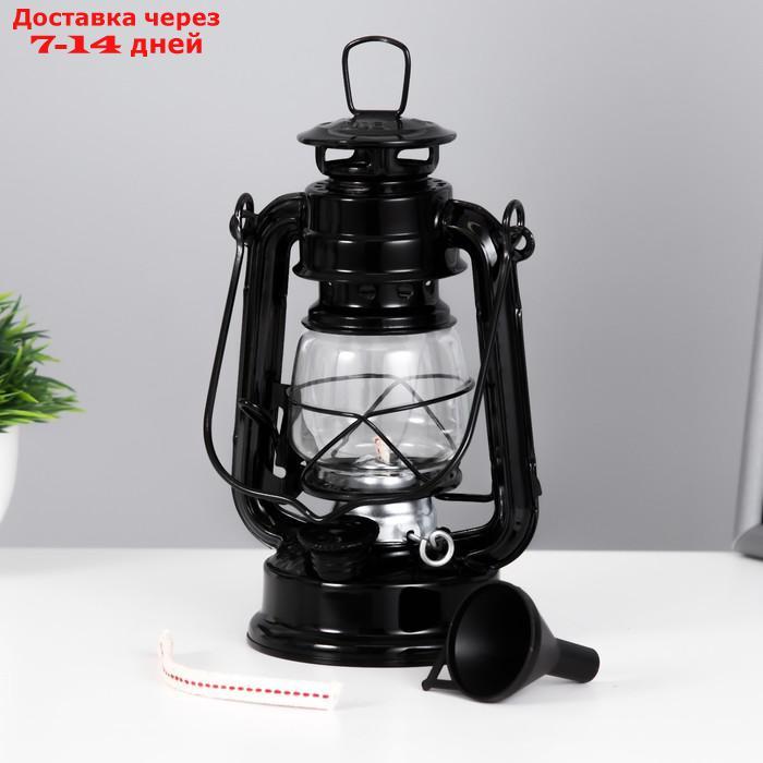Керосиновая лампа декоративная черный 9,5х12,5х19 см - фото 4 - id-p227127843