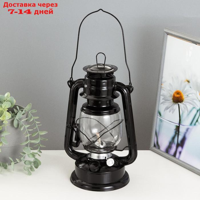 Керосиновая лампа декоративная черный 14х18х27,5 см - фото 1 - id-p227127844