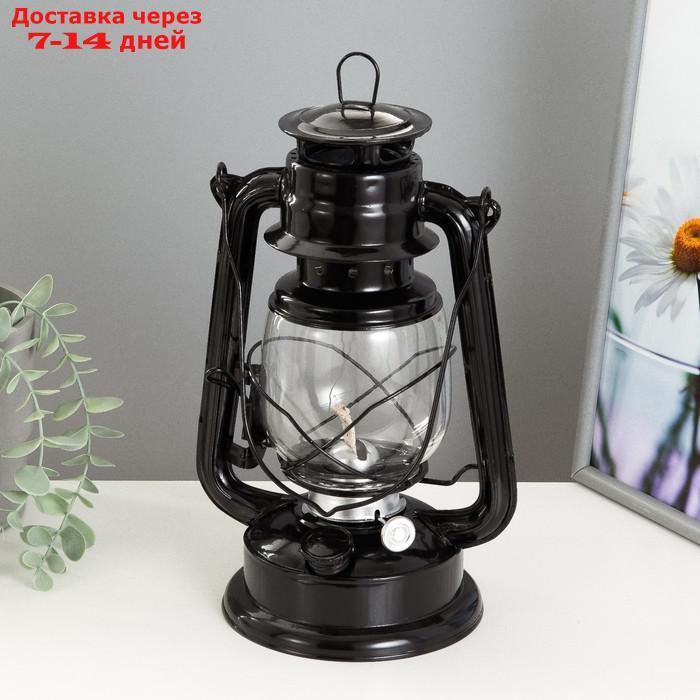 Керосиновая лампа декоративная черный 14х18х27,5 см - фото 3 - id-p227127844