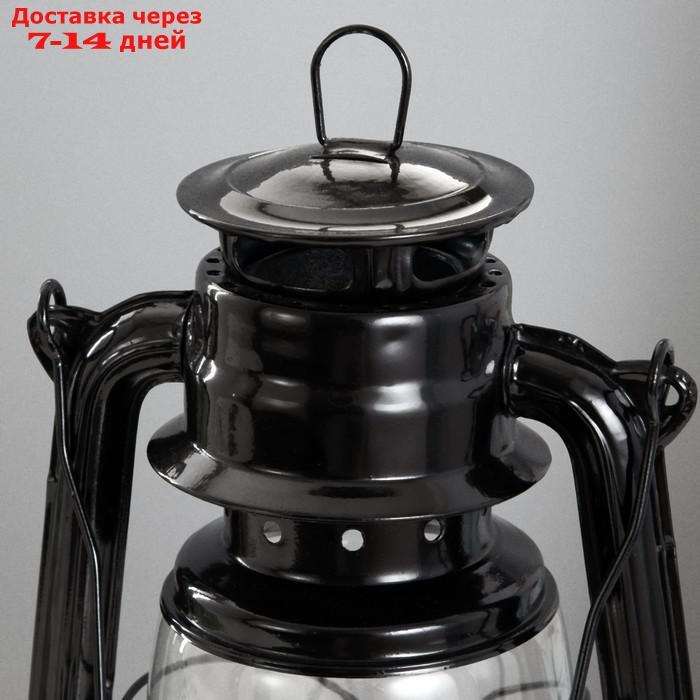 Керосиновая лампа декоративная черный 14х18х27,5 см - фото 5 - id-p227127844