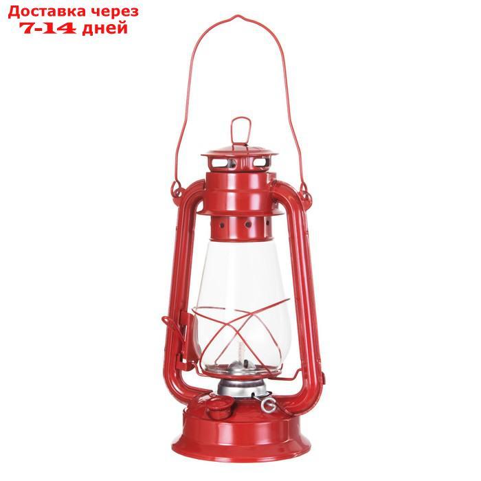 Керосиновая лампа декоративная красный 14х18х30 см - фото 2 - id-p227127845