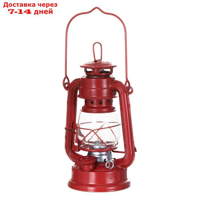 Керосиновая лампа декоративная красный 9,5х12,5х19 см - фото 2 - id-p227127846
