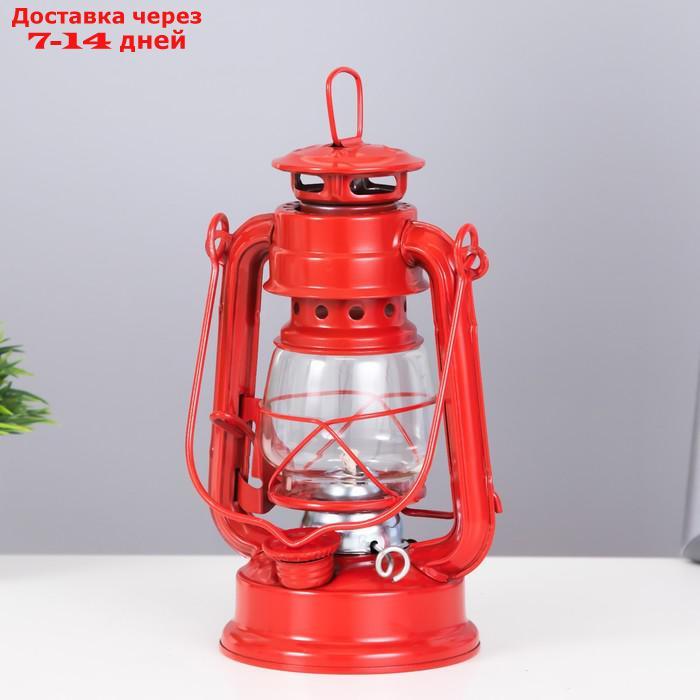 Керосиновая лампа декоративная красный 9,5х12,5х19 см - фото 3 - id-p227127846