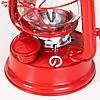 Керосиновая лампа декоративная красный 9,5х12,5х19 см, фото 5