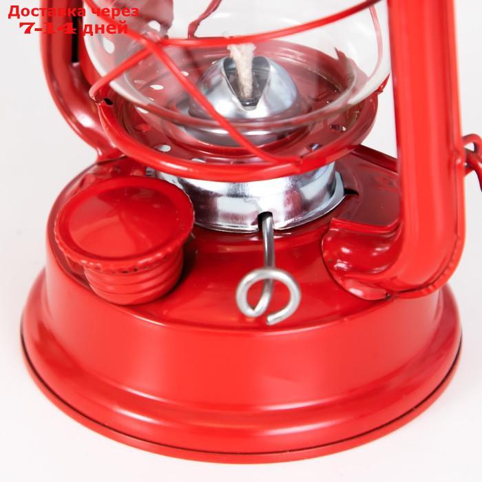 Керосиновая лампа декоративная красный 9,5х12,5х19 см - фото 5 - id-p227127846