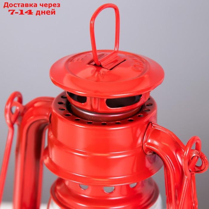 Керосиновая лампа декоративная красный 9,5х12,5х19 см - фото 6 - id-p227127846