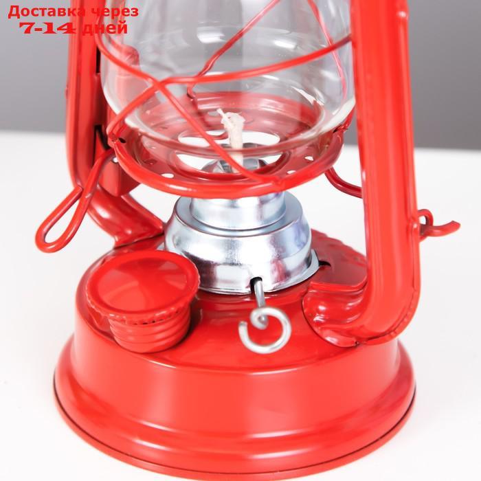 Керосиновая лампа декоративная красный 9,5х12,5х19 см - фото 7 - id-p227127846