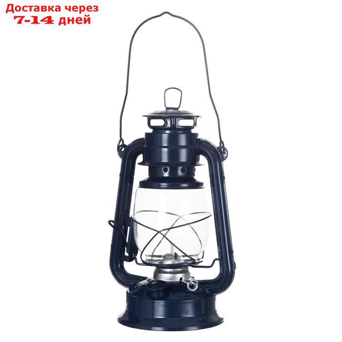 Керосиновая лампа декоративная синий 14х18х27,5 см - фото 2 - id-p227127847