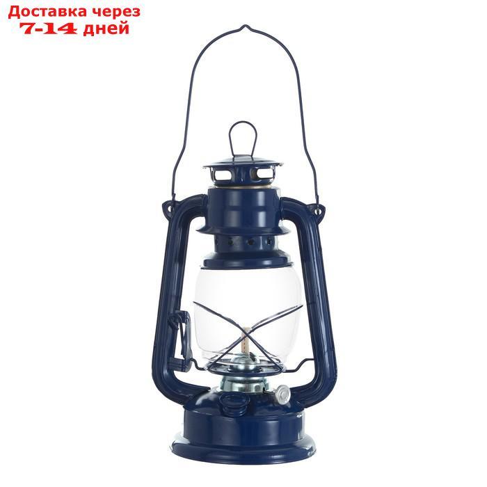 Керосиновая лампа декоративная синий 14х18х27,5 см - фото 10 - id-p227127847