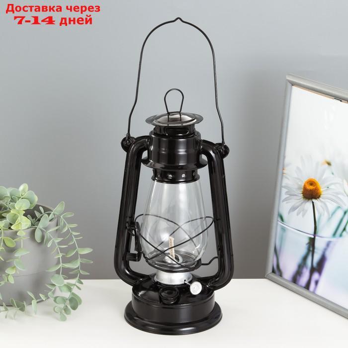 Керосиновая лампа декоративная черный 14х18х30 см - фото 1 - id-p227127848