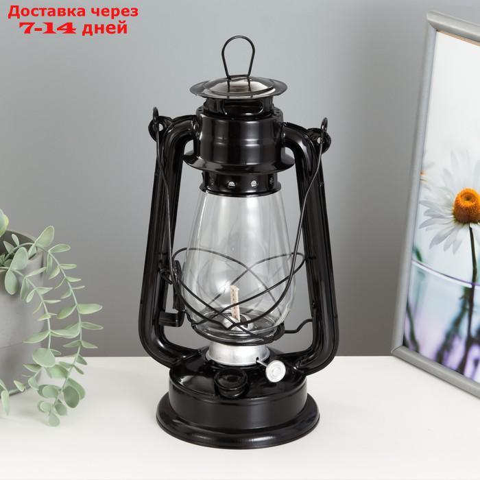 Керосиновая лампа декоративная черный 14х18х30 см - фото 3 - id-p227127848