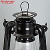 Керосиновая лампа декоративная черный 14х18х30 см, фото 5