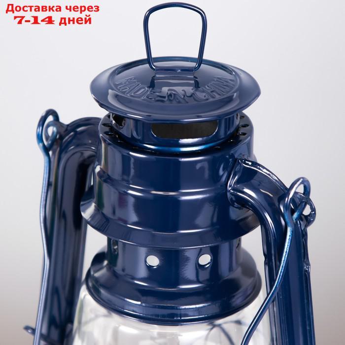 Керосиновая лампа декоративная синий 11,5х15х23 см - фото 6 - id-p227127849