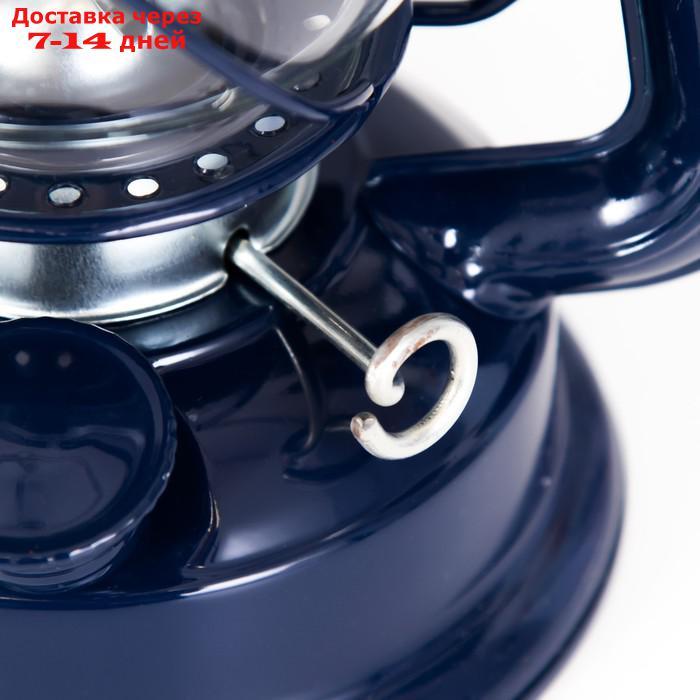 Керосиновая лампа декоративная синий 11,5х15х23 см - фото 10 - id-p227127849