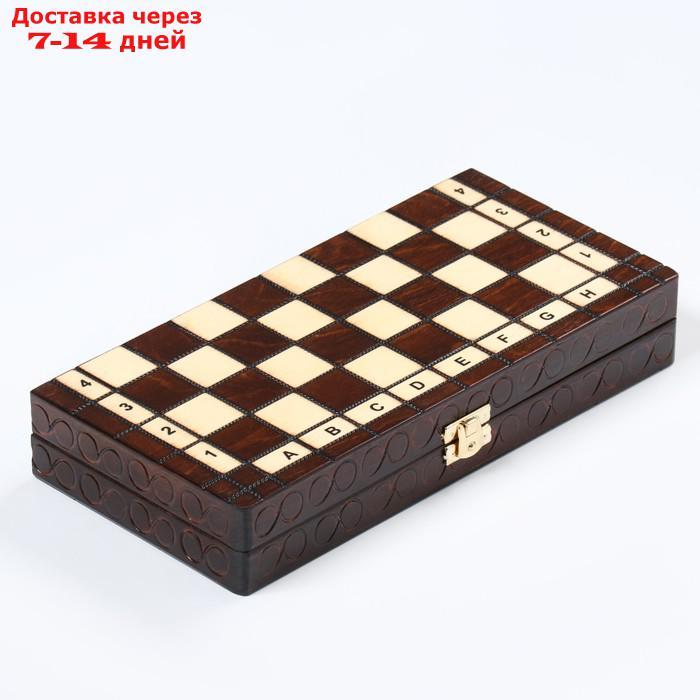 Шахматы "Жемчуг", 28 х 28 см, король h=6.5 см, пешка h-3 см - фото 6 - id-p227128831