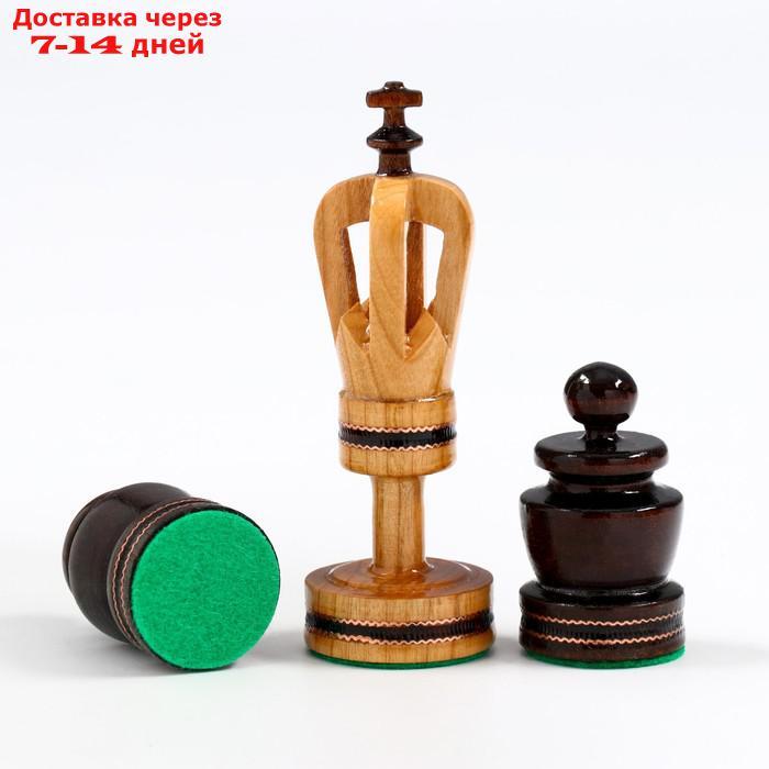 Шахматы "Королевские", 49 х 49см, король h=12 см , пешка h-6 см - фото 4 - id-p227128832