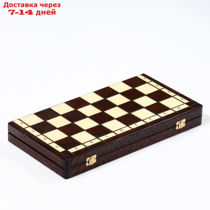 Шахматы "Королевские", 44 х 44 см, король h=8 см, пешка h-4.5 см - фото 6 - id-p227128834