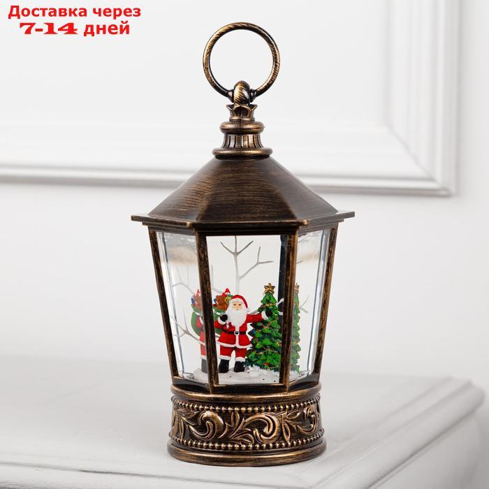 Фигура световая фонарь "Дед Мороз", 22х14х14 см, от бат. АА*3 (не в компл.), Т/БЕЛЫЙ - фото 2 - id-p227103373