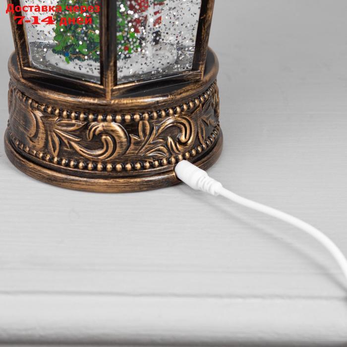 Фигура световая фонарь "Дед Мороз", 22х14х14 см, от бат. АА*3 (не в компл.), Т/БЕЛЫЙ - фото 4 - id-p227103373