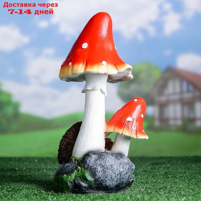 Садовая фигура "Ежи под грибами" 15*16*31 см - фото 3 - id-p227026053