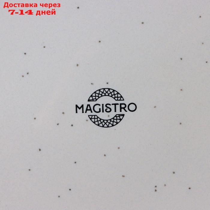 Салатник с высоким бортом Magistro Urban, 500 мл, 15×4,3 см, цвет белый с чёрным - фото 5 - id-p227122756