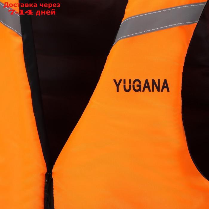 Жилет страховочный YUGANA, регулируемый, размер 48-54, оранжевый - фото 5 - id-p227112702