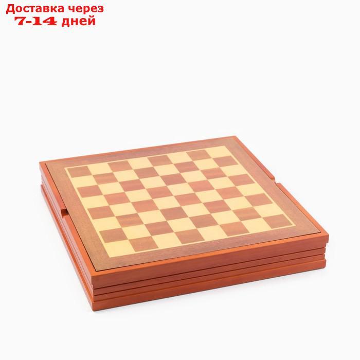 Шахматы "Средневековье" h короля=8 см, пешки=5.6 см. d=2 см, 36х36 см - фото 8 - id-p226957011