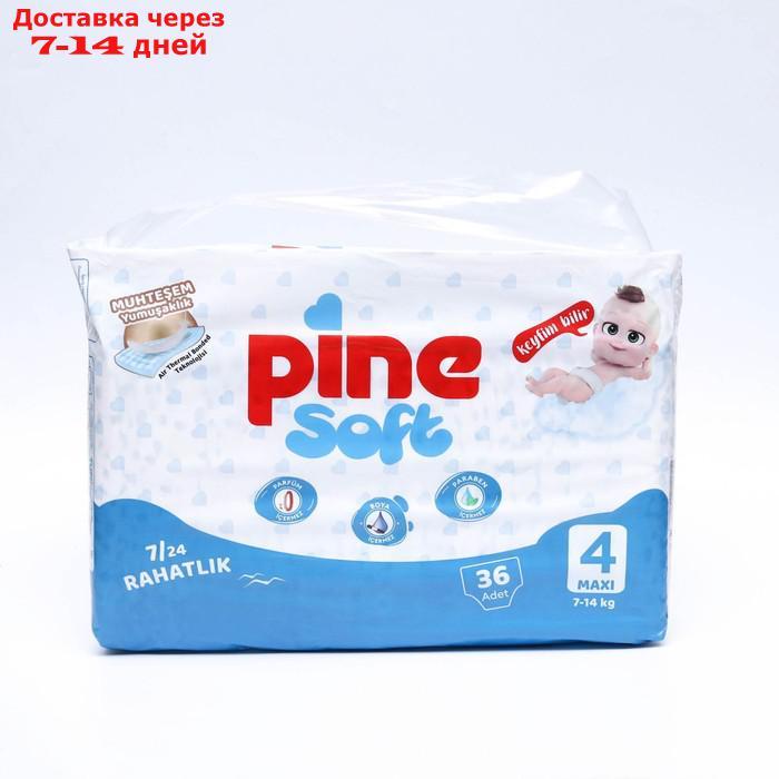 Подгузники детские Pine Soft 4 Maxi (7 - 14 kg), 36 шт - фото 1 - id-p227117803