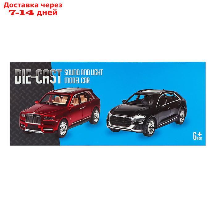 Машина металлическая BMW X7, 1:24, открываются двери, капот, багажник цвет черный - фото 6 - id-p227128842