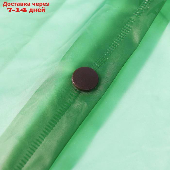 Дождевик-плащ взрослый, цвет зелёный, размер XL - фото 5 - id-p227002719