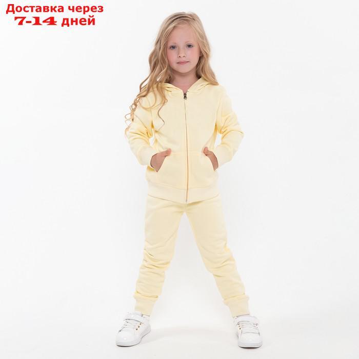 Костюм для девочки GAP (толстовка, брюки), цвет жёлтый, рост 104 см (4 года)