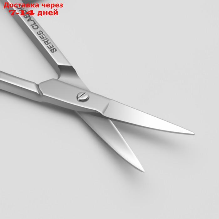Ножницы маникюрные, загнутые, 9 см, цвет серебристый, B-113-S-SH - фото 2 - id-p227099705