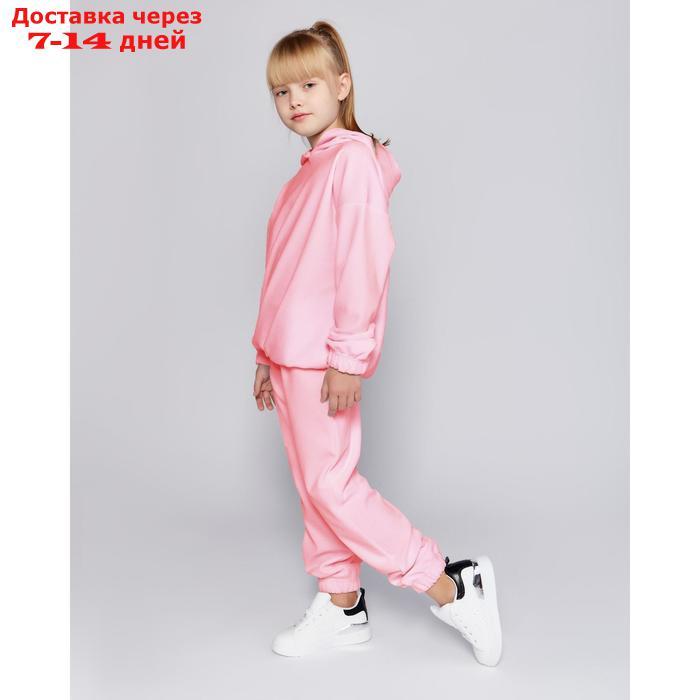 Комплект для девочки (худи, брюки) MINAKU цвет св-розовый, рост 140 - фото 2 - id-p226957018