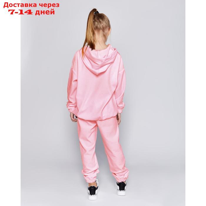Комплект для девочки (худи, брюки) MINAKU цвет св-розовый, рост 140 - фото 3 - id-p226957018