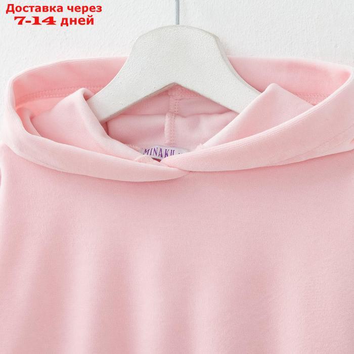 Комплект для девочки (худи, брюки) MINAKU цвет св-розовый, рост 140 - фото 6 - id-p226957018