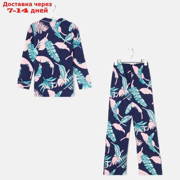 Пижама женская (рубашка и брюки) KAFTAN "Tropical dream" р. 40-42 - фото 5 - id-p227119081