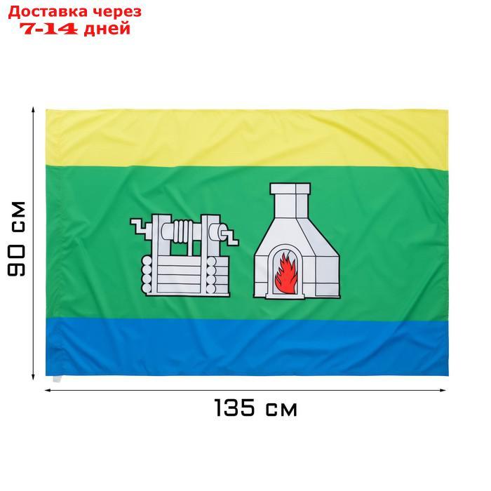 Флаг Екатеринбурга 90 х 135 см, полиэфирный шёлк, без древка - фото 1 - id-p227114471