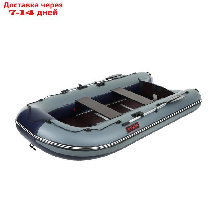 Лодка "Муссон" 3400 СК слань+киль, цвет серо-синий - фото 6 - id-p227002733