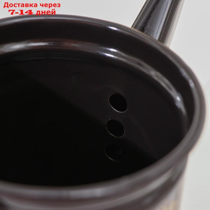 Чайник заварочный 1 л, фиксированная ручка, цвет красно-чёрный, рисунок МИКС - фото 4 - id-p227012711