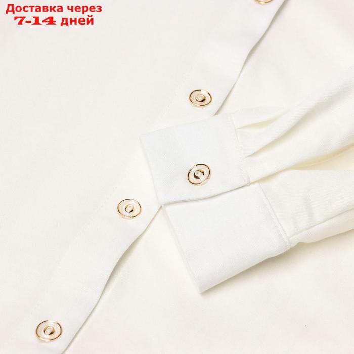 Пижама женская (сорочка, брюки) MINAKU: Home collection цвет белый, р-р 46 - фото 2 - id-p227119083
