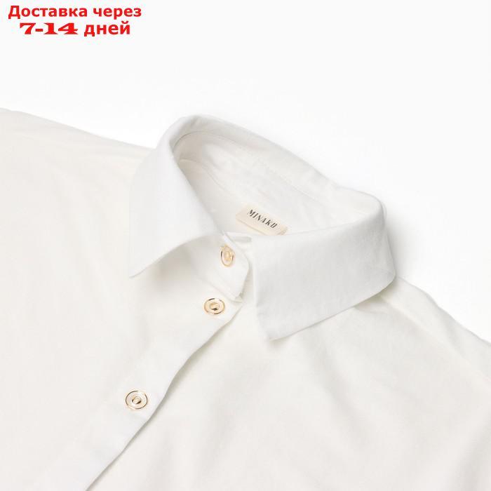 Пижама женская (сорочка, брюки) MINAKU: Home collection цвет белый, р-р 46 - фото 10 - id-p227119083