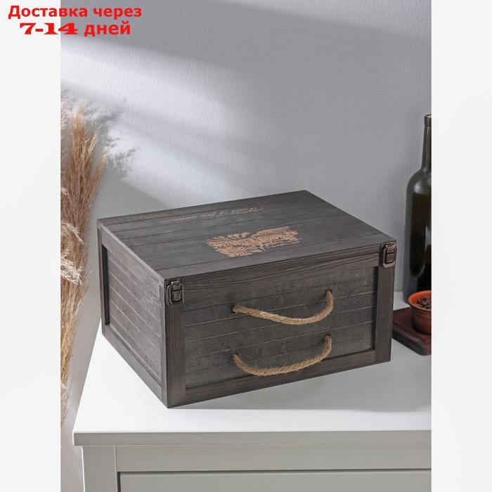 Ящик для хранения вина "Карибы", 34,5×27×18,3 см, на 6 бутылок - фото 3 - id-p227101310