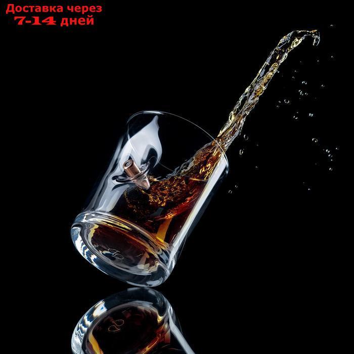Набор стакан и камни для виски "Лев", с пулей, 3 камня в мешочке, 250 мл - фото 3 - id-p227099727
