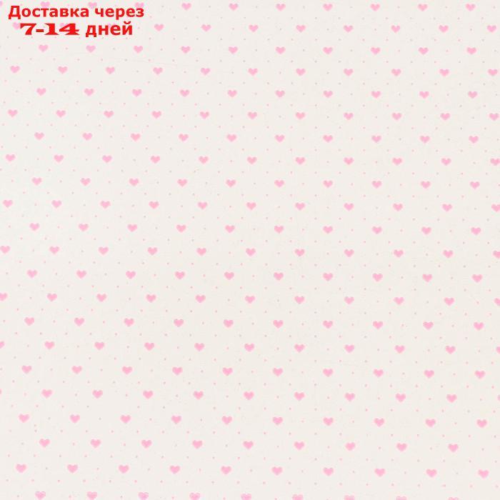 Пленка для цветов "Маленькие сердца", розовая, 0,7 х 7,6 м, 40 мкм, 200 г - фото 2 - id-p227094716