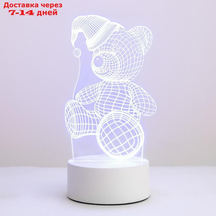 Светильник "Мишка в шапке" LED RGB от сети - фото 2 - id-p226957034