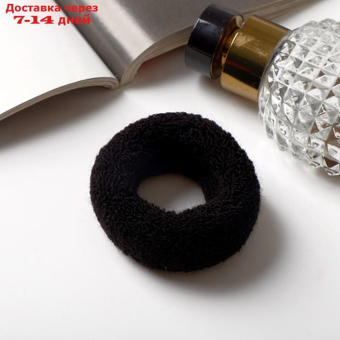 Резинка для волос "Махрушка" (набор 12 шт) широкая классика, 7х2 см, чёрный - фото 2 - id-p227116723