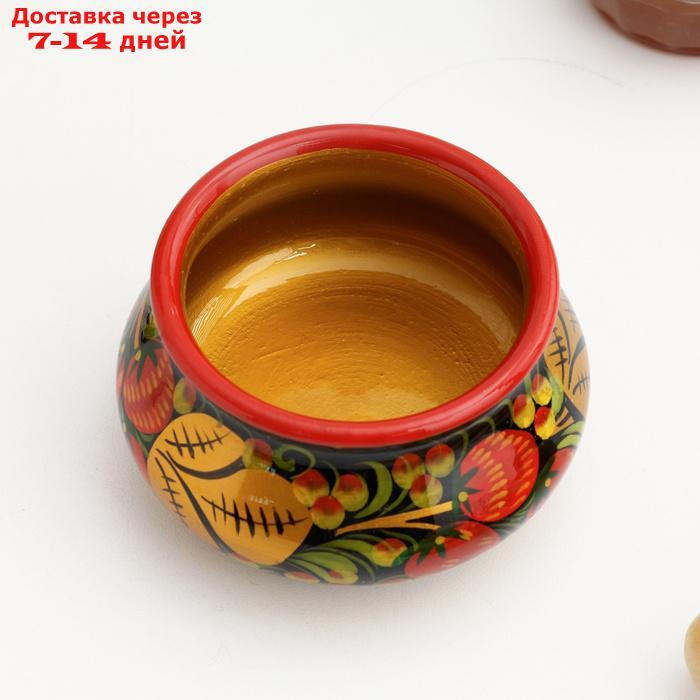 Набор посуды "Хохлома" для мёда, 14 предметов - фото 8 - id-p227012724