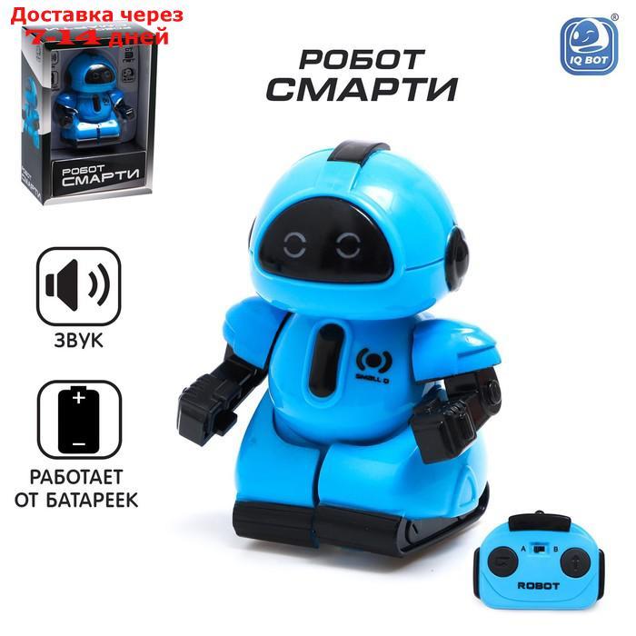 Робот радиоуправляемый "Минибот", световые эффекты, цвет синий - фото 1 - id-p227117828