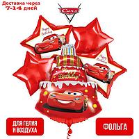 Набор фольгированных шаров "Happy Birthday", Тачки 36"