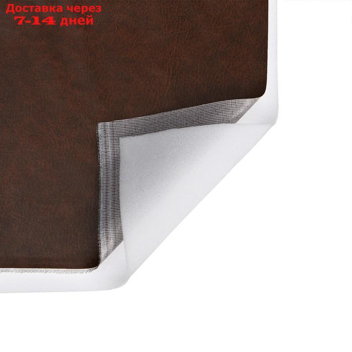 Комплект для обивки дверей 110 × 205 см: иск.кожа, поролон 5 мм, гвозди, струна, коричневый, "Рулон" - фото 2 - id-p227096330